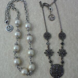 2 Vintage Crown Trifari Necklaces